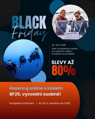 💥BLACK FRIDAY, JAKÝ TU JEŠTĚ NEBYL ⚡ 💲Až –80 % na skladové zboží napříč celým sortimentem. 💲 KDY? 24.–29. 11. 2025 (so 29....